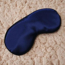 Load image into Gallery viewer, Smooth Pure Silk Sleep Rest Eye Mask Padded Shade Cover Travel Relax Eye Mask Sleeping Mask Comfortable Sleep Eye Cover With Adjustable Strap
