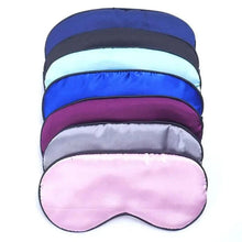Load image into Gallery viewer, Smooth Pure Silk Sleep Rest Eye Mask Padded Shade Cover Travel Relax Eye Mask Sleeping Mask Comfortable Sleep Eye Cover With Adjustable Strap
