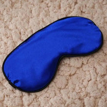 Load image into Gallery viewer, Smooth Pure Silk Sleep Rest Eye Mask Padded Shade Cover Travel Relax Eye Mask Sleeping Mask Comfortable Sleep Eye Cover With Adjustable Strap
