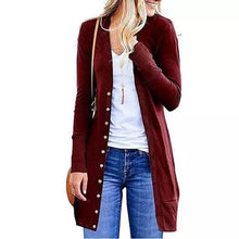 Load image into Gallery viewer, Snap Button Long Cardigan
