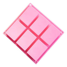 Load image into Gallery viewer, Snowflake Chocolate Mold Soap Silicone Ice Tray Cake  Christmas Mould 6 Cavities Baking Pastry Tools Silicone Snowflake Molds Cake Pans Cookie Trays Handmade Soap Making Mould
