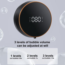 Load image into Gallery viewer, Soap Dispenser Wall Liquid Soap Dispenser USB Charging Infrared Induction Smart Kitchen Sensor Hand Washer Hand Sanitizer Automatic Soap Dispenser Wall Mounted Upgraded Foaming Soap Dispenser With Display Rechargeable Foam Hand Soap Dispenser Touchless
