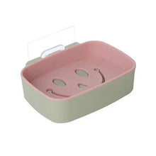 Load image into Gallery viewer, Soap Rack No Drilling Wall Mounted Double Layer Soap Holder Soap Sponge Dish Bathroom Accessories Soap Dishes Self Adhesive Soap Dish Bar Soap Holder Soap Dishes Tray Saver Case Box for Shower Bathroom Kitchen Dish Drainer Drying Rack

