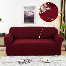 Load image into Gallery viewer, Sofa Cover Waterproof Waffle Sofa Cover All-Inclusive Thick  Sofa Towel Waterproof Sofa Cushion Waterproof Couch Cover Dual Waterproof Sofa Cover Stretch Jacquard Sofa Slipcover Leakproof Furniture Protector For Kids
