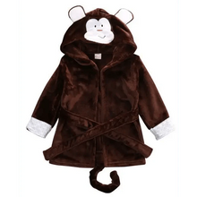 Load image into Gallery viewer, Soft And Comfortable Baby Bathrobes Cute Cartoon Animal Face Sleepwear For Babies Unique Design Hooded Sleepwear For Infants
