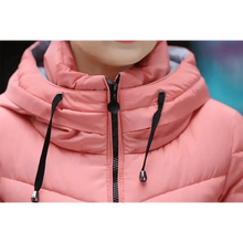 Load image into Gallery viewer, Soft And Comfortable Winter Jacket For Women Short Women's Thicken Outerwear In solid hooded Coats Zipper For Female Slim Cotton padded basic tops
