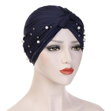Load image into Gallery viewer, Soft Cotton Lightweight Elegant Turban Hijab Bonnet Arab Wrap Head Turbans Cap Headwrap Headwear Indian African Turbans Twist Headband For Women
