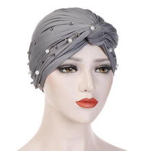 Load image into Gallery viewer, Soft Cotton Lightweight Elegant Turban Hijab Bonnet Arab Wrap Head Turbans Cap Headwrap Headwear Indian African Turbans Twist Headband For Women

