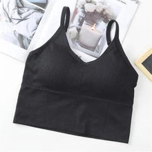 Load image into Gallery viewer, Soft Cotton Sports Bras For Women Push Up Solid Sports Bra Jogging Gym Women Sports Bra Girl Underwear Fitness Running Yoga Sport Tops
