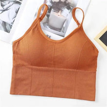 Load image into Gallery viewer, Soft Cotton Sports Bras For Women Push Up Solid Sports Bra Jogging Gym Women Sports Bra Girl Underwear Fitness Running Yoga Sport Tops
