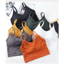 Load image into Gallery viewer, Soft Cotton Sports Bras For Women Push Up Solid Sports Bra Jogging Gym Women Sports Bra Girl Underwear Fitness Running Yoga Sport Tops
