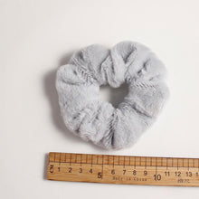 Load image into Gallery viewer, Soft Faux Fur Hair Scrunchies Plush Elastic Hair Bands Women Girls Ponytail Holder Rubber Band Fashion Headwear Ponytail Holder Accessories for Women
