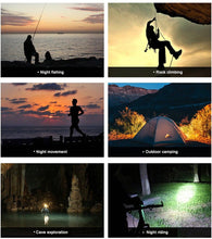 Load image into Gallery viewer, Soft Light Headlamp Flashlight LED Headlamp Adjustable Strap With COB Wick  Headlight Beads Wide Range of Lighting   Perfect Head Light For Camping Hiking Running Built-in Rechargeable Lithium Battery
