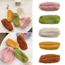 Load image into Gallery viewer, Soft Plush Pencil Case Stationery Pouch Cosmetic Zipper Pouch Bag Simple Lightweight Design
