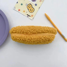 Load image into Gallery viewer, Soft Plush Pencil Case Stationery Pouch Cosmetic Zipper Pouch Bag Simple Lightweight Design

