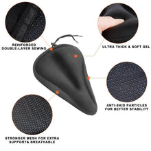 Load image into Gallery viewer, Soft Silicone Gel Bike Seat Saddle Cushion Cover
