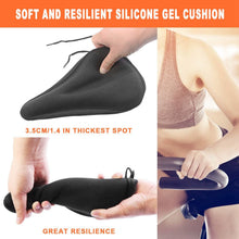 Load image into Gallery viewer, Soft Silicone Gel Bike Seat Saddle Cushion Cover
