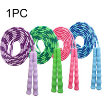 Load image into Gallery viewer, Soft Skipping Rope Yoga Beaded Workout Jumping Non-slip Handle Sports Gym Exercise  Burning Fitness Adjustable Length Tangle-Free Segmented Soft Beaded Skipping Rope Fitness Jump Rope For Kids Man Women
