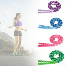 Load image into Gallery viewer, Soft Skipping Rope Yoga Beaded Workout Jumping Non-slip Handle Sports Gym Exercise  Burning Fitness Adjustable Length Tangle-Free Segmented Soft Beaded Skipping Rope Fitness Jump Rope For Kids Man Women

