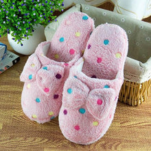 Load image into Gallery viewer, Soft Slipper Womens Home Plush House Winter Warm Slippers Soft Indoors Bedroom Slippers With Memory Foam Comfortable Slip On House Shoes Warm Fur Lined Slippers
