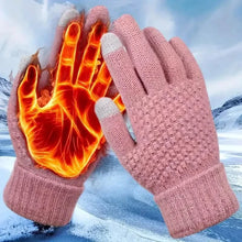 Load image into Gallery viewer, Soft Touchscreen Winter Gloves Elastic Cuff Knit for Cold Weather
