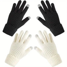 Load image into Gallery viewer, Soft Touchscreen Winter Gloves Elastic Cuff Knit for Cold Weather
