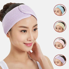 Load image into Gallery viewer, Soft Toweling Hair Accessories Girls Headbands for Face Washing Bath Makeup Hair Band Women Adjustable SPA Facial Headband Gorgeous Hair Accessories For Women
