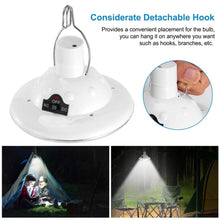 Load image into Gallery viewer, Solar Camping Light Hanging LED Bulb Lamp
