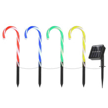 Load image into Gallery viewer, Solar Christmas Candy Cane Light IP55 Waterproof Stake Light
