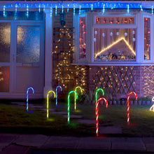 Load image into Gallery viewer, Solar Christmas Candy Cane Light IP55 Waterproof Stake Light

