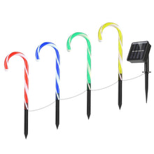 Load image into Gallery viewer, Solar Christmas Candy Cane Light IP55 Waterproof Stake Light
