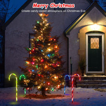 Load image into Gallery viewer, Solar Christmas Candy Cane Light IP55 Waterproof Stake Light
