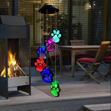 Load image into Gallery viewer, Solar Dog Claw Wind Chime Light

