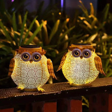 Load image into Gallery viewer, Solar Garden Hanging Light Owl Pattern
