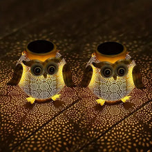 Load image into Gallery viewer, Solar Garden Hanging Light Owl Pattern
