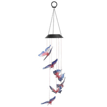 Load image into Gallery viewer, Solar LED Butterfly Wind Chimes

