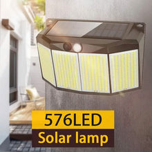 Load image into Gallery viewer, Solar Lights Outdoor 576 LED with Lights Reflector and 3 Lighting Modes
