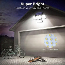 Load image into Gallery viewer, Solar Outdoor Lights 333 LEDs Motion Sensor Lights 4 Heads
