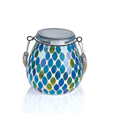 Load image into Gallery viewer, Solar Outdoor Mosaic Lantern
