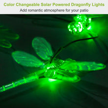 Load image into Gallery viewer, Solar Powered Dragonfly Lights Wind Chimes
