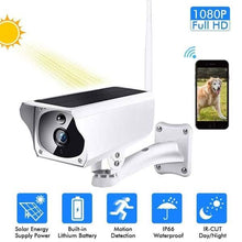 Load image into Gallery viewer, Solar Powered IP Camera with Rechargable Batteries HD 1080p Loop Recording
