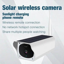Load image into Gallery viewer, Solar Powered IP Camera with Rechargable Batteries HD 1080p Loop Recording
