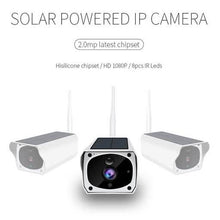 Load image into Gallery viewer, Solar Powered IP Camera with Rechargable Batteries HD 1080p Loop Recording
