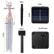 Load image into Gallery viewer, Solar Powered Meteor Shower String Light
