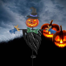 Load image into Gallery viewer, Solar Powered Scarecrow Shape Stake Light Halloween Decoration
