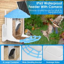 Load image into Gallery viewer, Solar Powered Smart Bird Feeder with PIR Motion AI Two-Way Audio
