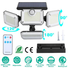 Load image into Gallery viewer, Solar Powered Wall Lights Outdoor Motion Sensor Lamps
