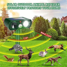 Load image into Gallery viewer, Solar Ultrasonic Animal Repeller with Motion Detector
