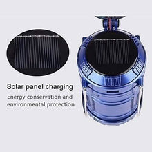 Load image into Gallery viewer, Solar USB Charging Tent Light + Fan
