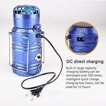 Load image into Gallery viewer, Solar USB Charging Tent Light + Fan
